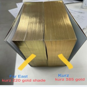 Edge Gilding foil for book / card