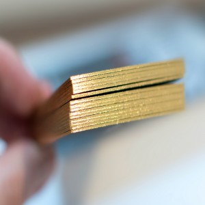 Edge Gilding foil for book / card